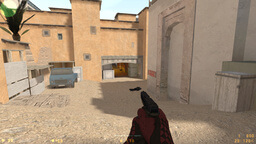 Dust2 mid in CS 1.6 with Counter-Strike 2 textures